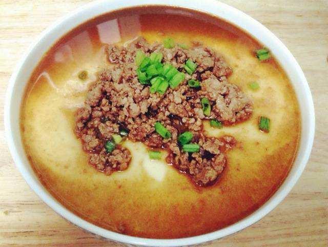 肉馅儿蒸鸡蛋