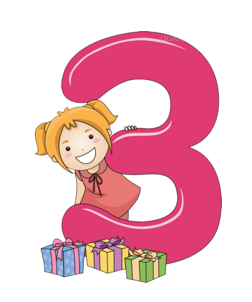 卡通数字3图片大全