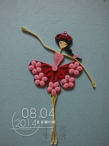 原作者是zea-quilling dreams,头发灵感来源于衍纸贴吧另一个芭蕾女孩