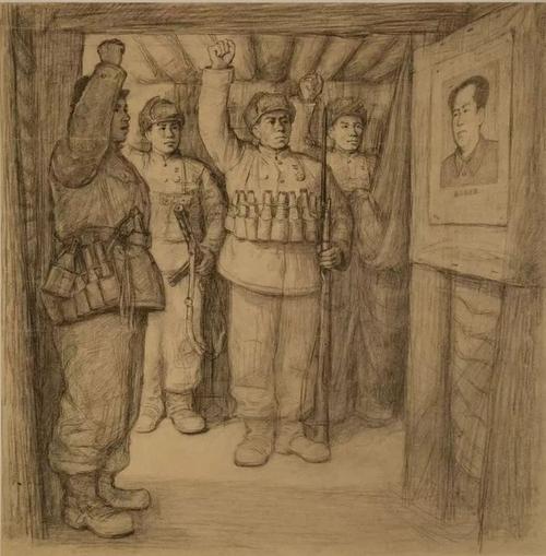 油画地道战美术经典中的党史