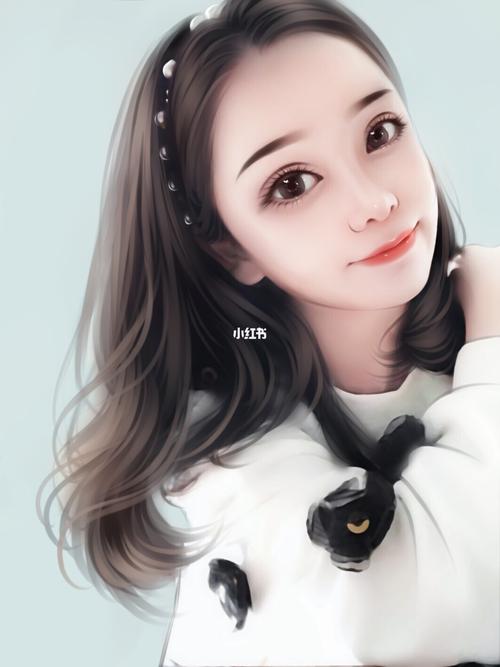 最美女生卡通头像_卡通_美女_绘画_手绘_寻找小红书绘画大神_素材