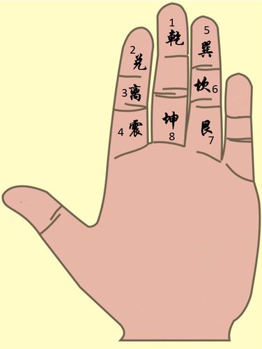 原创易经:现代数学解密手指掐算,快速学会飞八卦,古人智慧让人惊叹