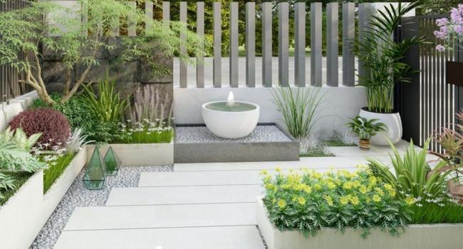 40㎡现代风格庭院设计整体舒适典雅简约清新年轻人一定喜欢