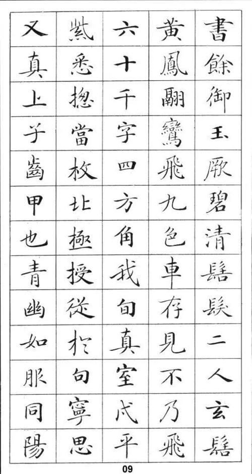 天下第一小楷《灵飞经》标准字帖