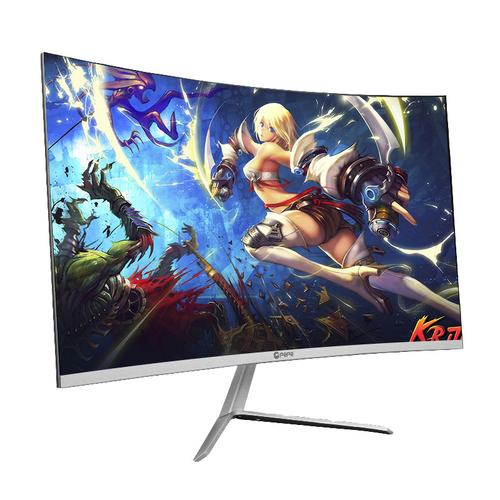 c66 超薄家用吃鸡曲屏电脑显示器pepe恒冠 曲面无边框 24寸显示器