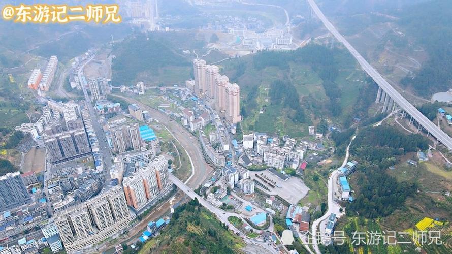 航拍湖南最小的县城湘西古丈县