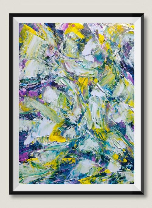 刘怡君丙烯抽象作品欣赏