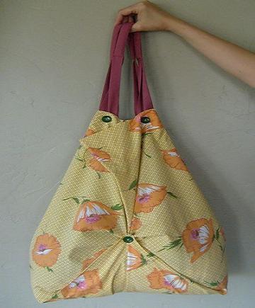 利用旧枕套diy好看购物袋