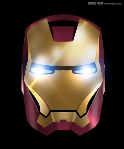 photoshop绘制金属质感的钢铁侠头像