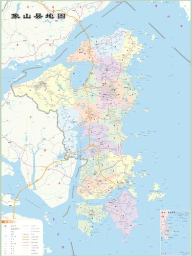 象山县首次编制陆海一体全域地图