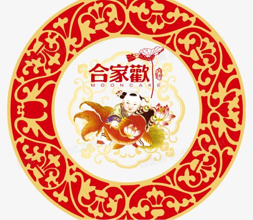 喜庆花纹年画装饰