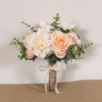 手捧花假花花束手捧花仿真花防真花领证新娘结婚花束拍照道具婚礼捧花
