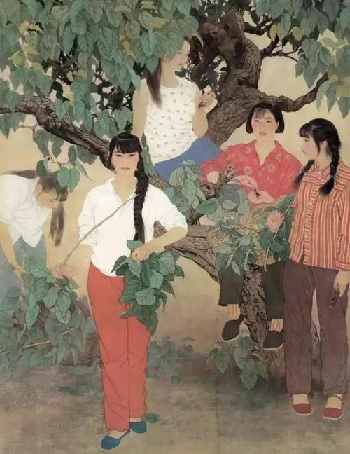 何家英《沧桑》局部 何家英是当代中国画坛的著名工笔人物画家,被誉为