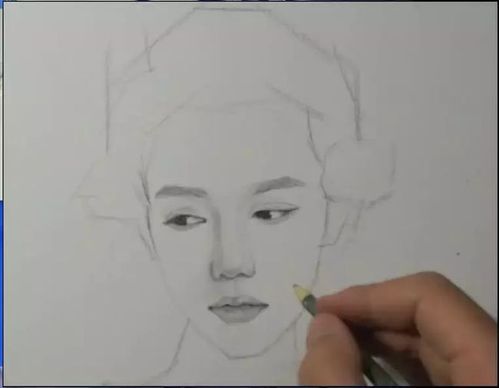 素描教程——20步,教你画一个好看的小姐姐哟