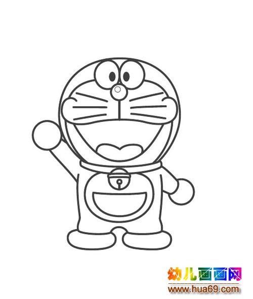 可爱的哆啦a梦儿童简笔画