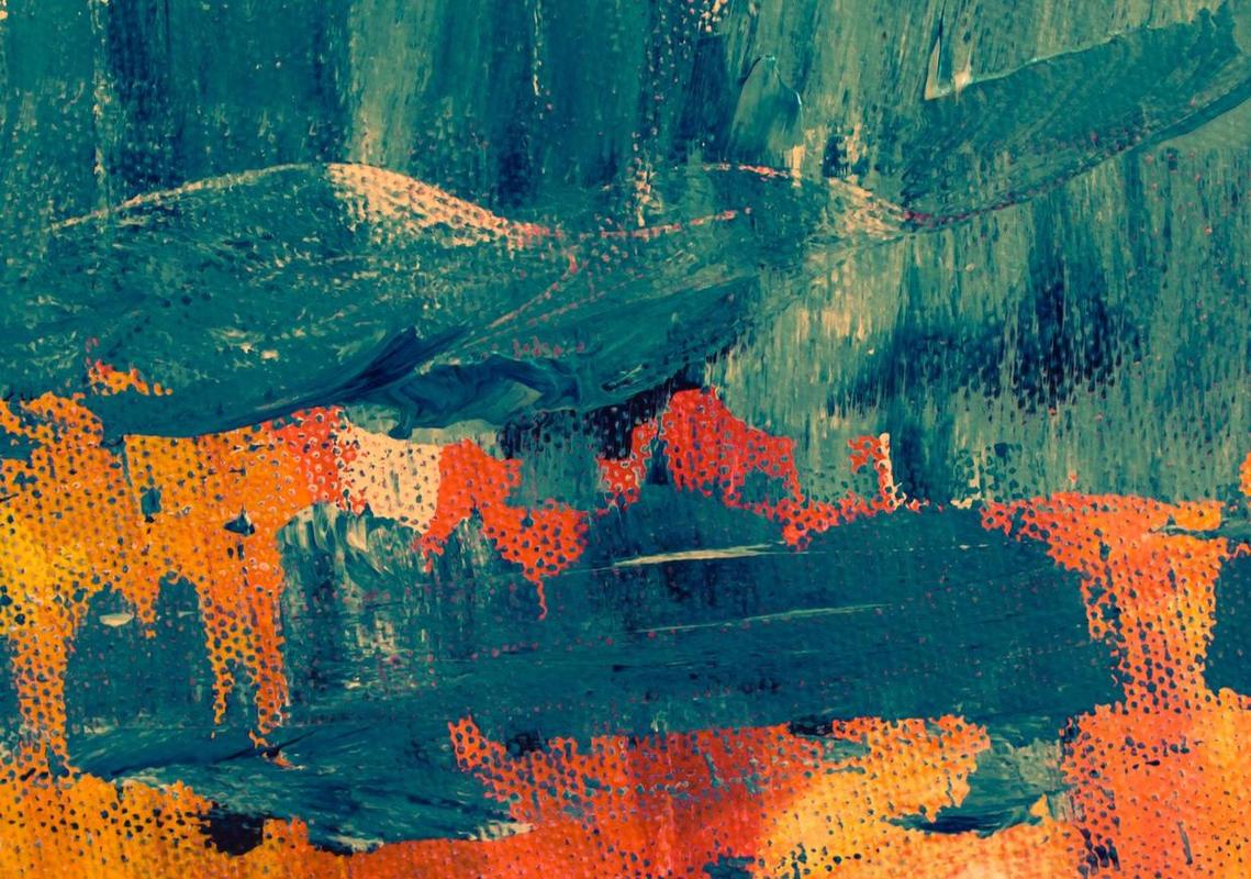 ppt素材70幅油画的抽象涂鸦背景图片