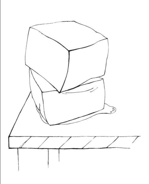 豆腐块军被简笔画