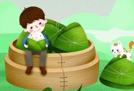 端午节可爱卡通图片桌面壁纸