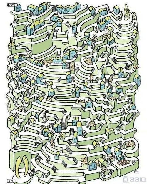 今日趣味题|超大超难的迷宫,你能走出去吗?