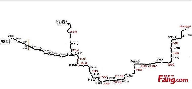 速度围观~苏州地铁大全1号线2号线3号线4号线全都有