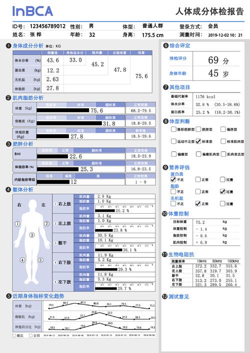 健身房人体成分分析仪体脂检测仪检测人体脂肪肌肉血脂工厂直销
