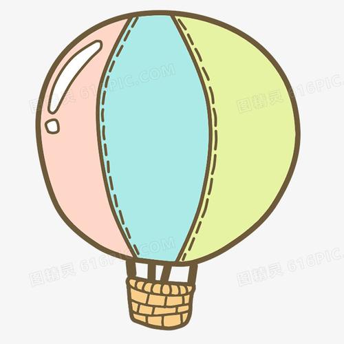 手绘热气球图片