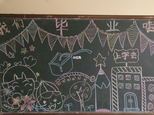 幼儿园毕业黑板报画_幼儿园_黑板报_文化_绘画