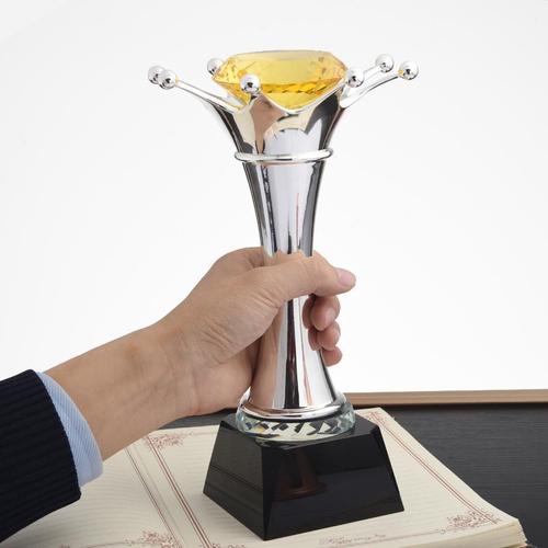 皇冠奖杯制作 销售总冠军奖杯 广州金属奖杯