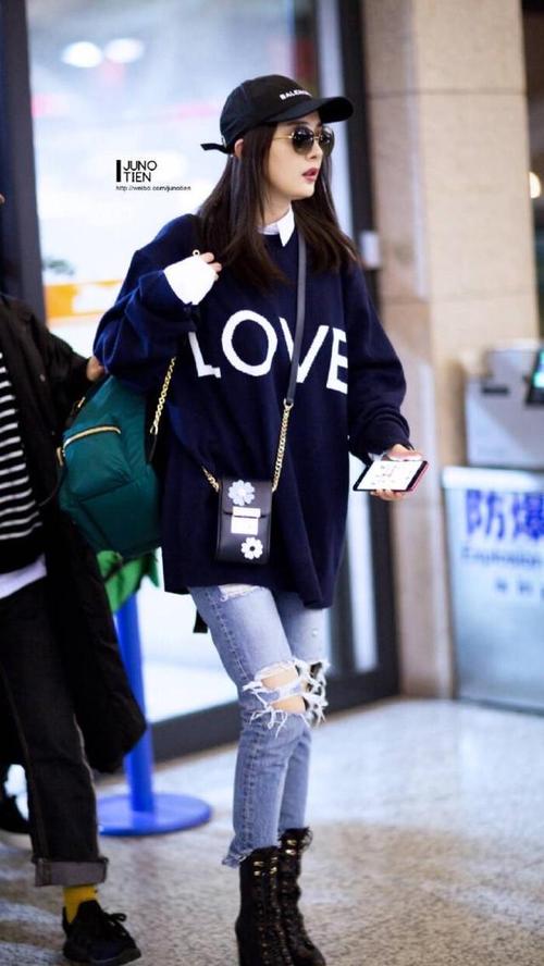 杨幂街拍,行走的时尚宠儿