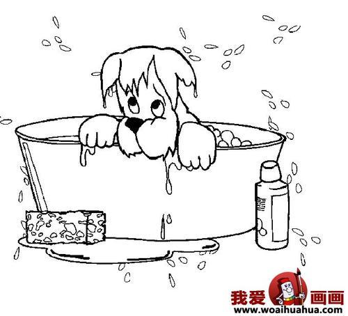 小狗的简笔画儿童简笔画狗图片6儿童画教程学我