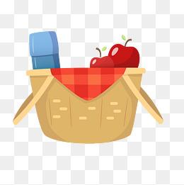 卡通菜篮子矢量图下载