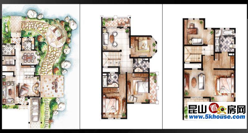 苏州昆山双湖湾别墅小区户型图,昆山双湖湾别墅户型图—苏州看房网