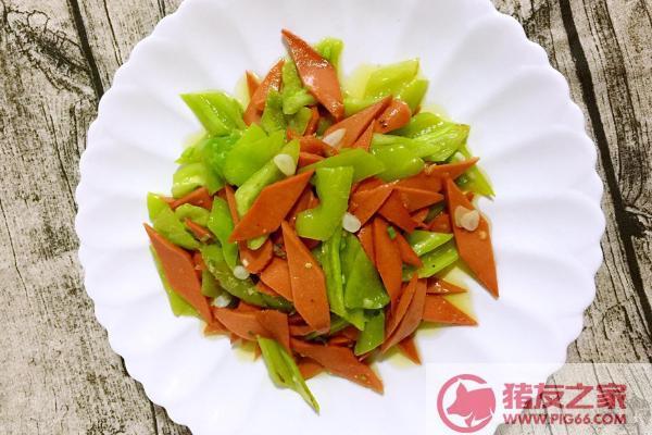 青椒炒火腿怎么做好吃又简单青椒炒火腿家常做法大全