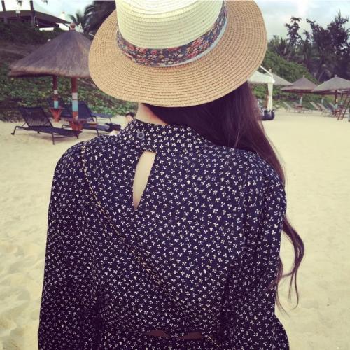 帽子.女头像 背影