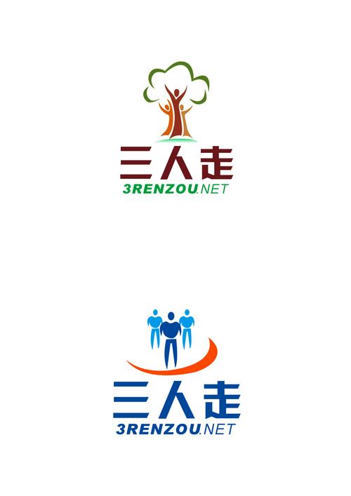 淮安"三人走公司" 网站logo设计