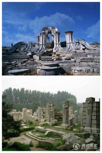 圆明园的园林杰作和艺术宝藏无一不是千百万劳动人民血汗和智慧的结晶