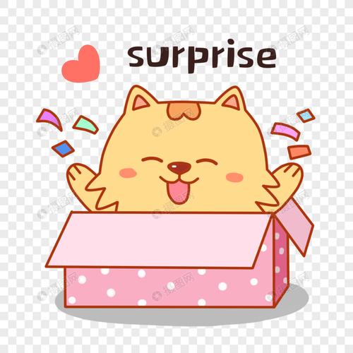 大脸猫惊喜表情包