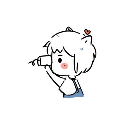 念七 卡通手绘可爱动漫情侣头像