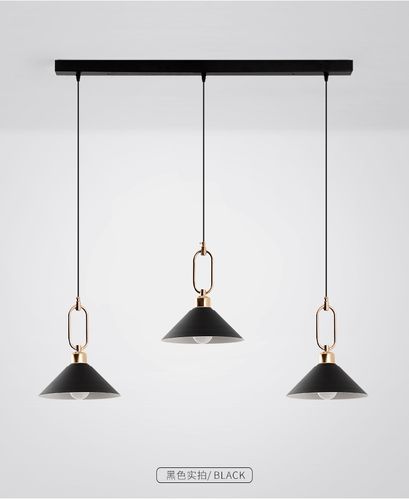 北欧吊灯餐厅三头个性创意灯咖啡厅吧台简约现代马卡龙服装店吊灯 三