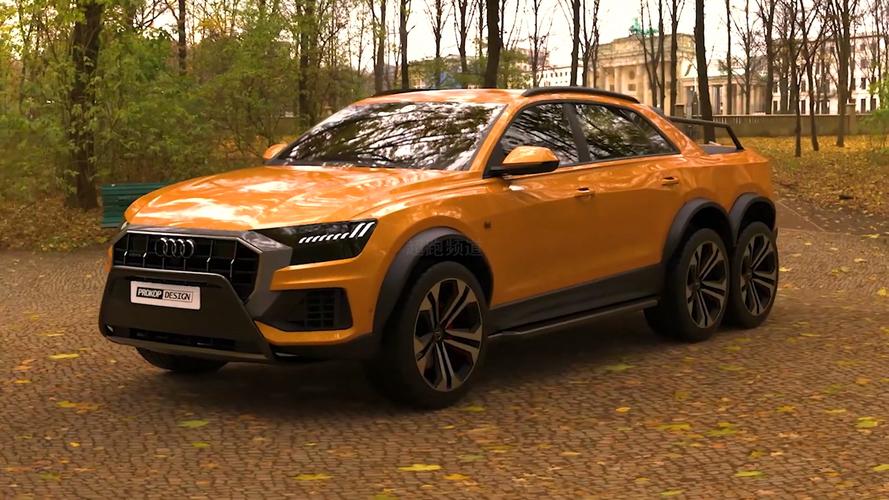 颜值很高 非常有运动气质 奥迪q8 6*6皮卡渲染图_车家号_发现车生活
