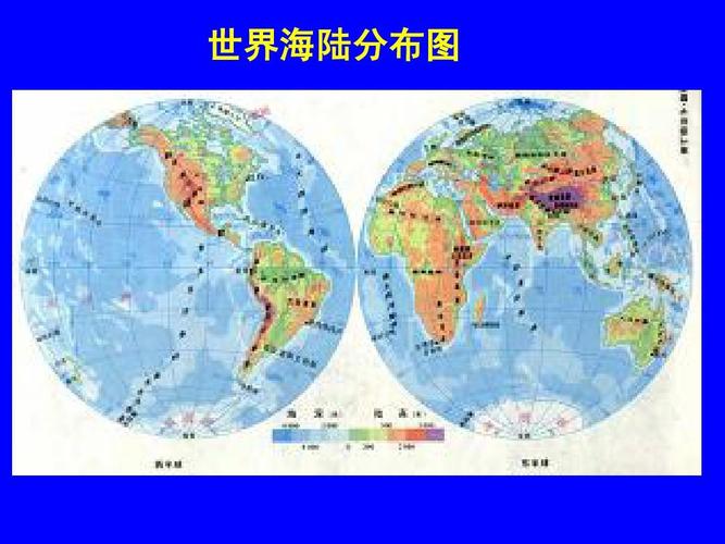 世界海陆分布图