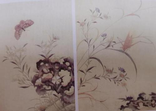 韩希孟刺绣《花鸟册》