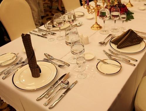 酒店餐桌摆台常识