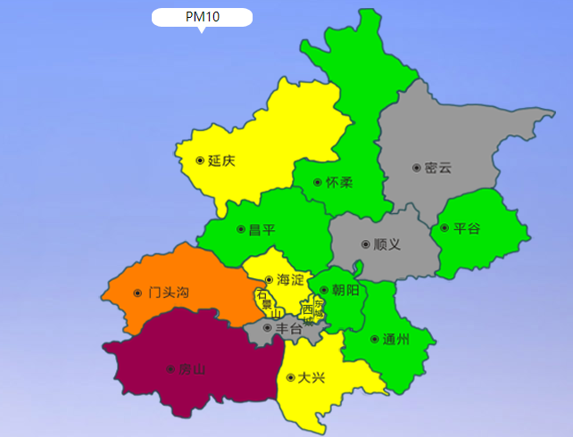 今天早上,房山区降级发布沙尘暴蓝色预警.