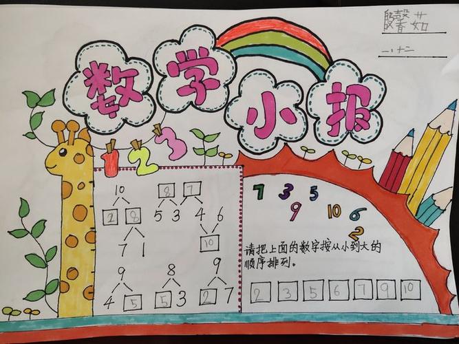 一年级12班第一单元优秀数学小报
