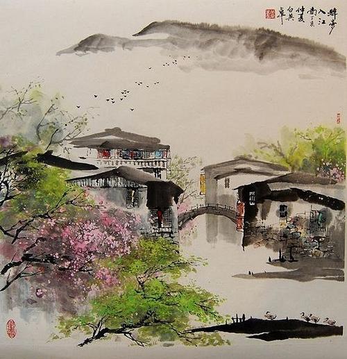 小迷糊~采集到烟雨江南 清墨淡彩