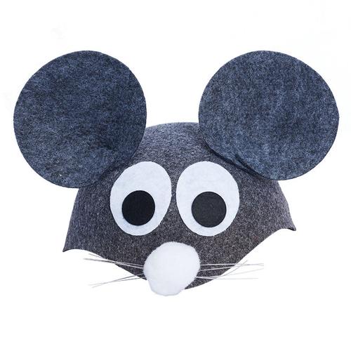 幼儿园表演装扮道具儿童兔子老鼠卡通动物头饰可爱小动物帽子头套