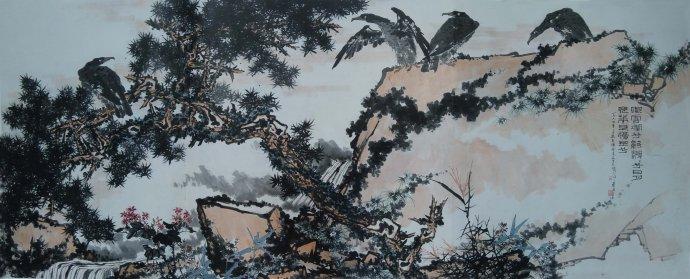 潘天寿巨幅作品