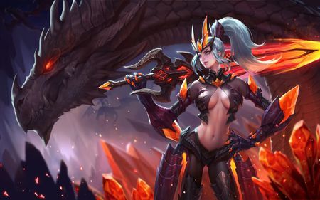 求花木兰水晶猎龙者原画海报,最初的