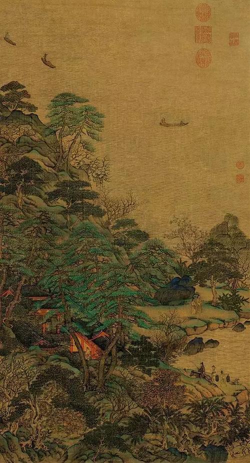 中国山水画最早的作品,山水画开山之作当属隋朝画家展子虔的